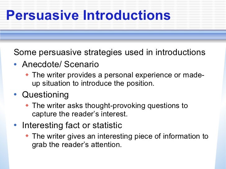 persuasive essay powerpoint middle school